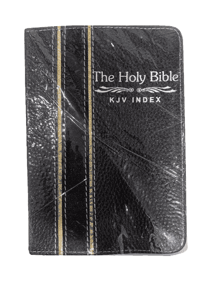 English Bible KJV Index Black Color Open Type