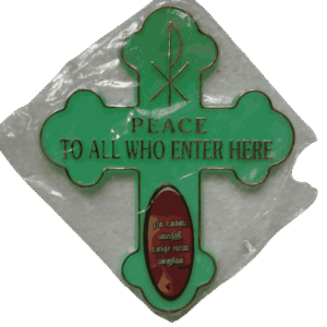 The Holy Cross Plastic Sticker Radium