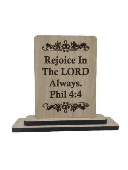 Wooden Stand with Bible Verses Big & Small