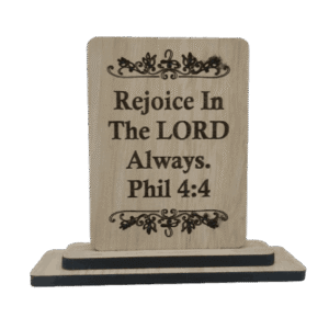 Wooden Stand with Bible Verses Big & Small