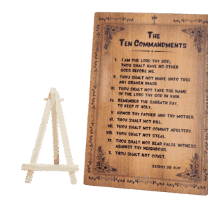 The Ten Commandments Plywood Board English & Tamil